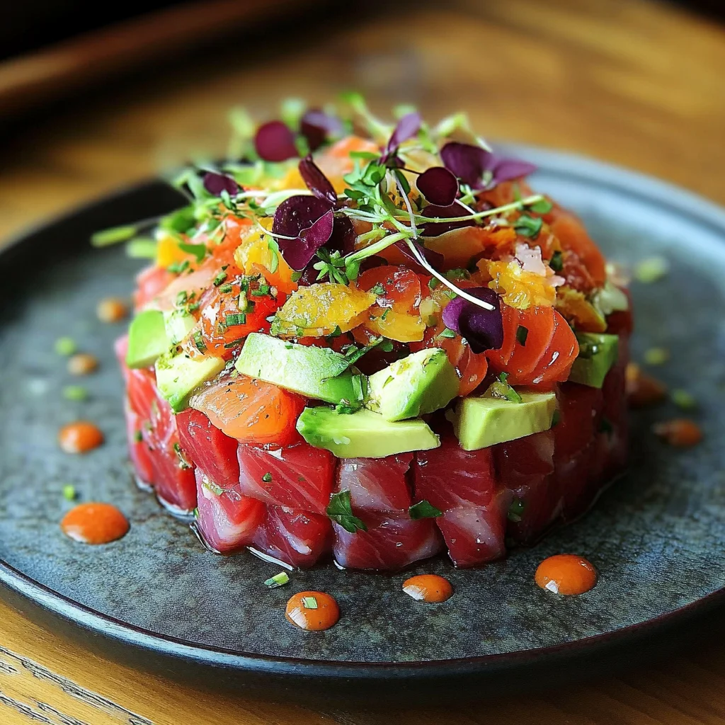 Salmon Tartare with Beetroot & Avocado