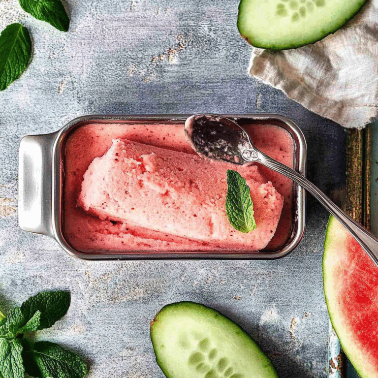 Watermelon Mint Sorbet