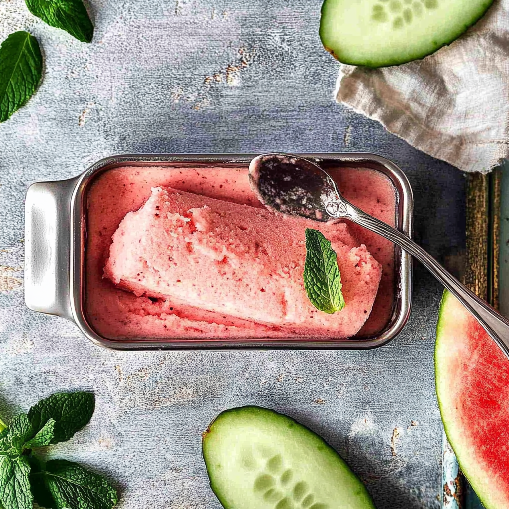 Watermelon Mint Sorbet