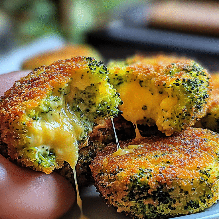 Low Carb Crispy Broccoli Cheese Rounds