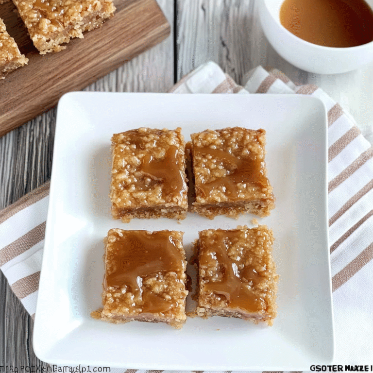 Irresistible Caramel Crush Bars