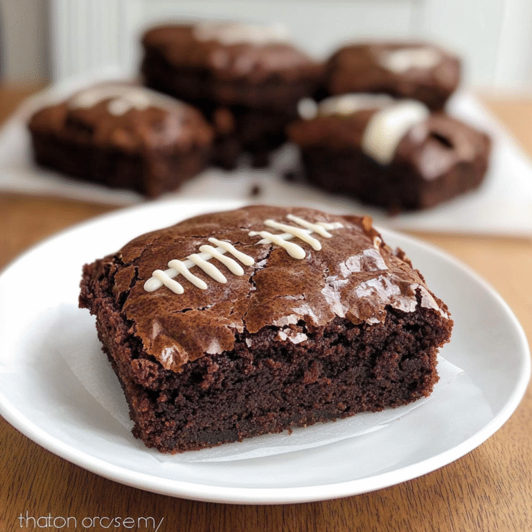 Touchdown with Football Brownies: Game Day Delight