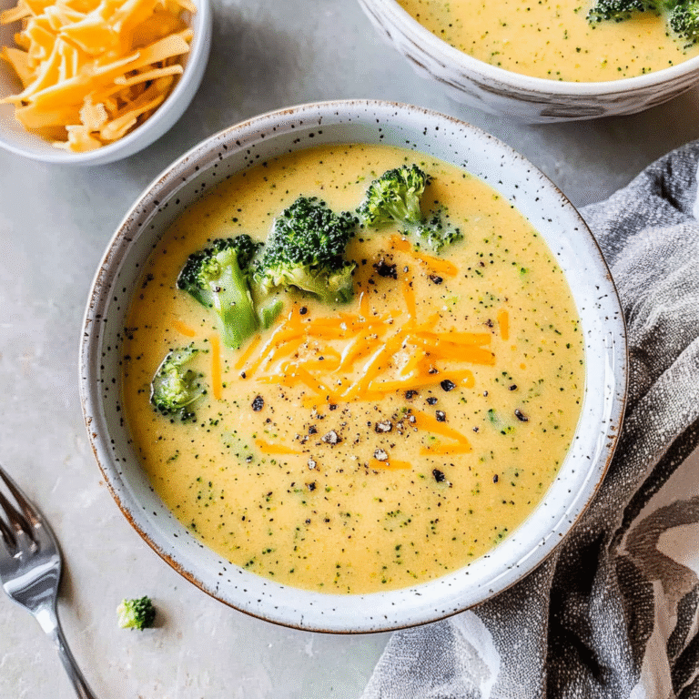 Healthy Broccoli Cheddar Soup