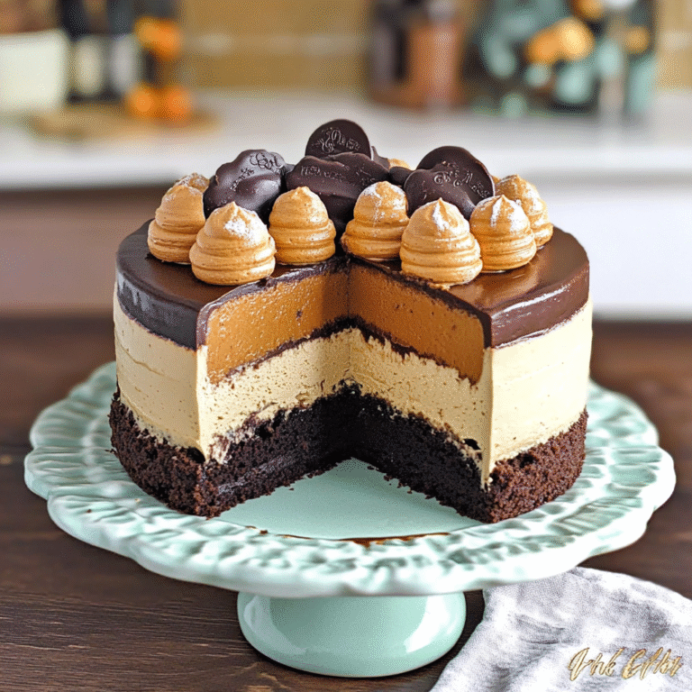 Pumpkin Chocolate Mousse Cake