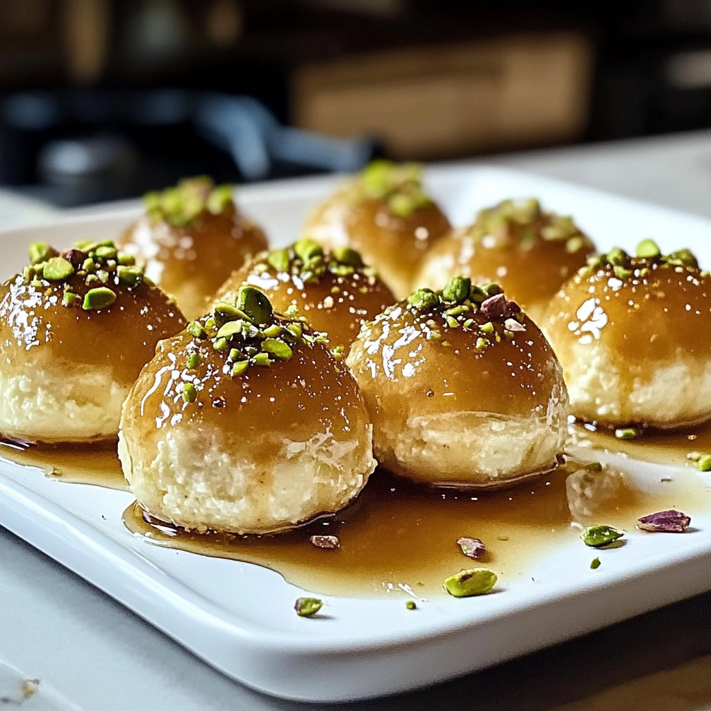Ricotta Pistachio Honey Bites